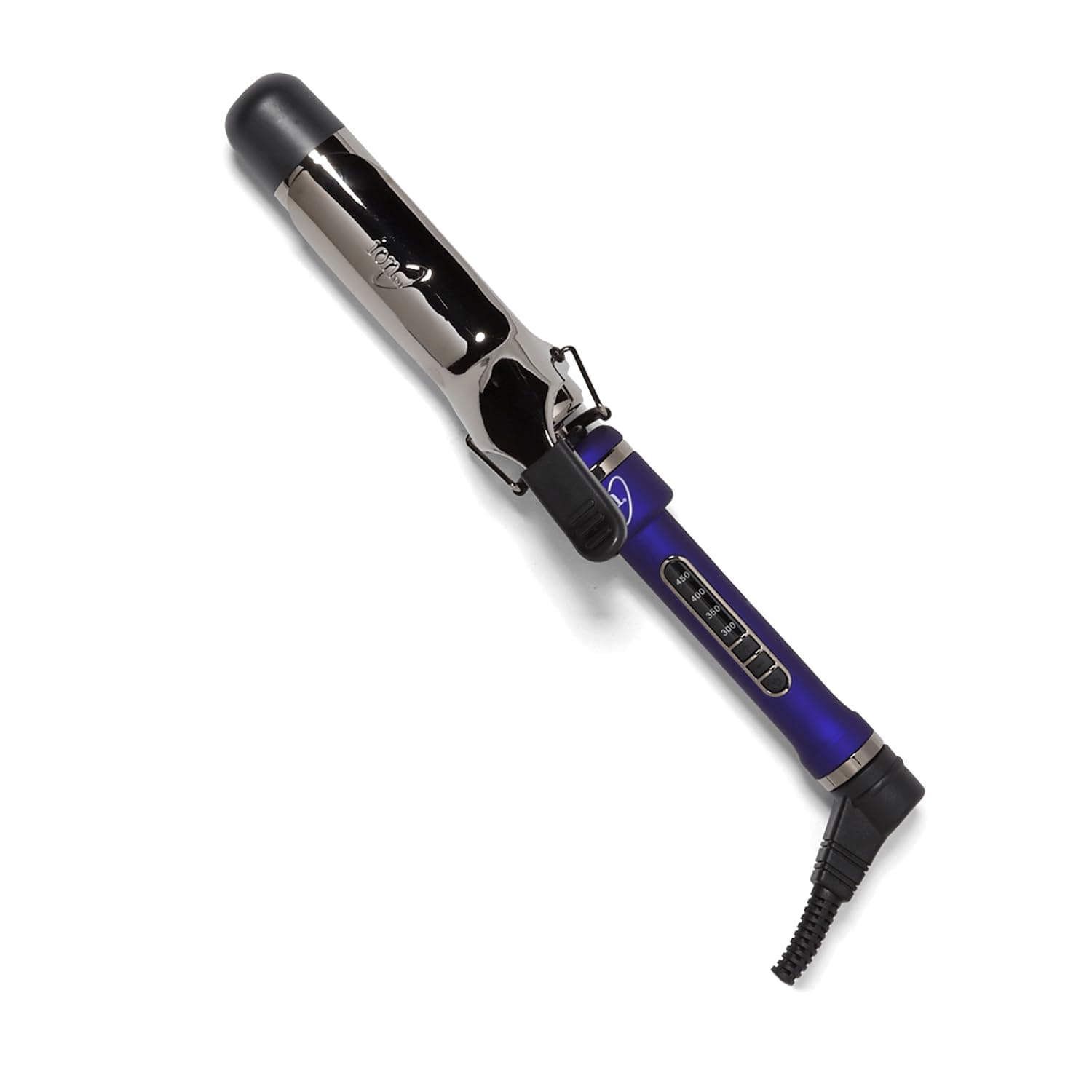 ion Titanium Pro Curling Iron, 11/2 Inch, Heats up to 450°F, Maximum Curl Retention, Dual Voltage