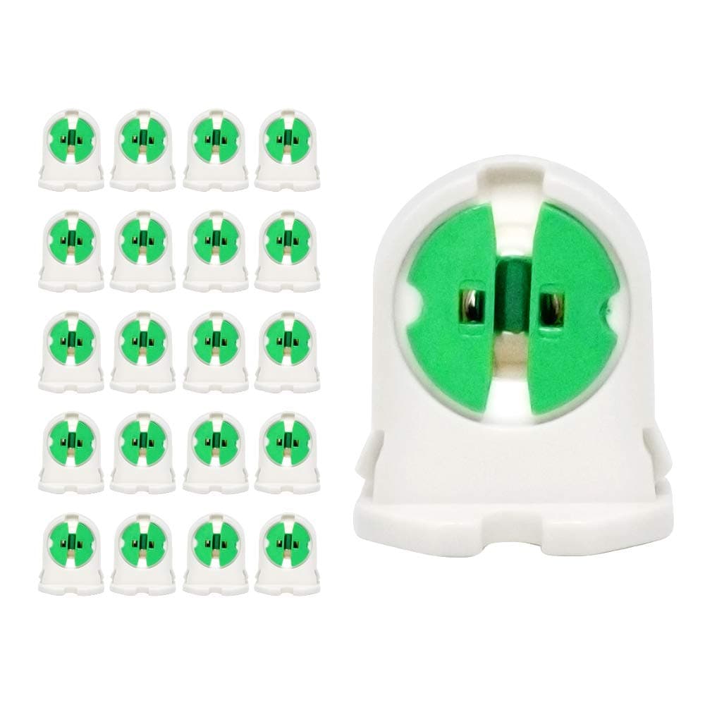 T5 Fluorescent Tube Light Socket G5 Base Lamp Holder Tombstone Accessory for LED Fluorescent Lampholder, 20Pcs