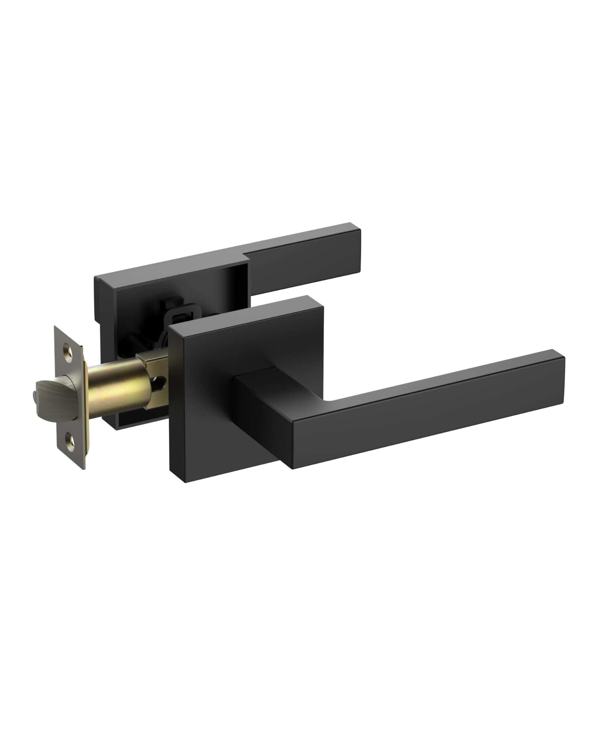 eufy Security Square Door Handle - Easy Installation, Fits All - Matte Black