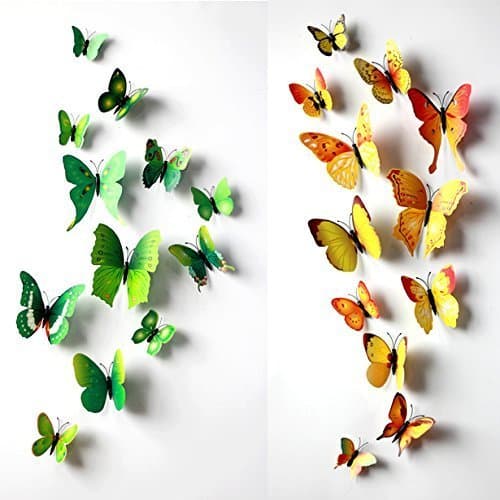 3D Butterfly Wall Stick Wall Decals Removable Wall Decal Home Decor Sticker
