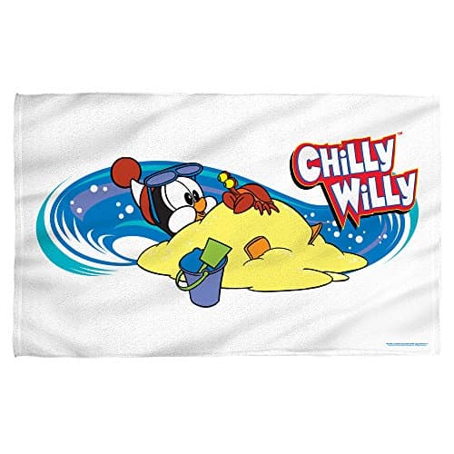 Chilly Willy In Sand Beach Towel White 36X58
