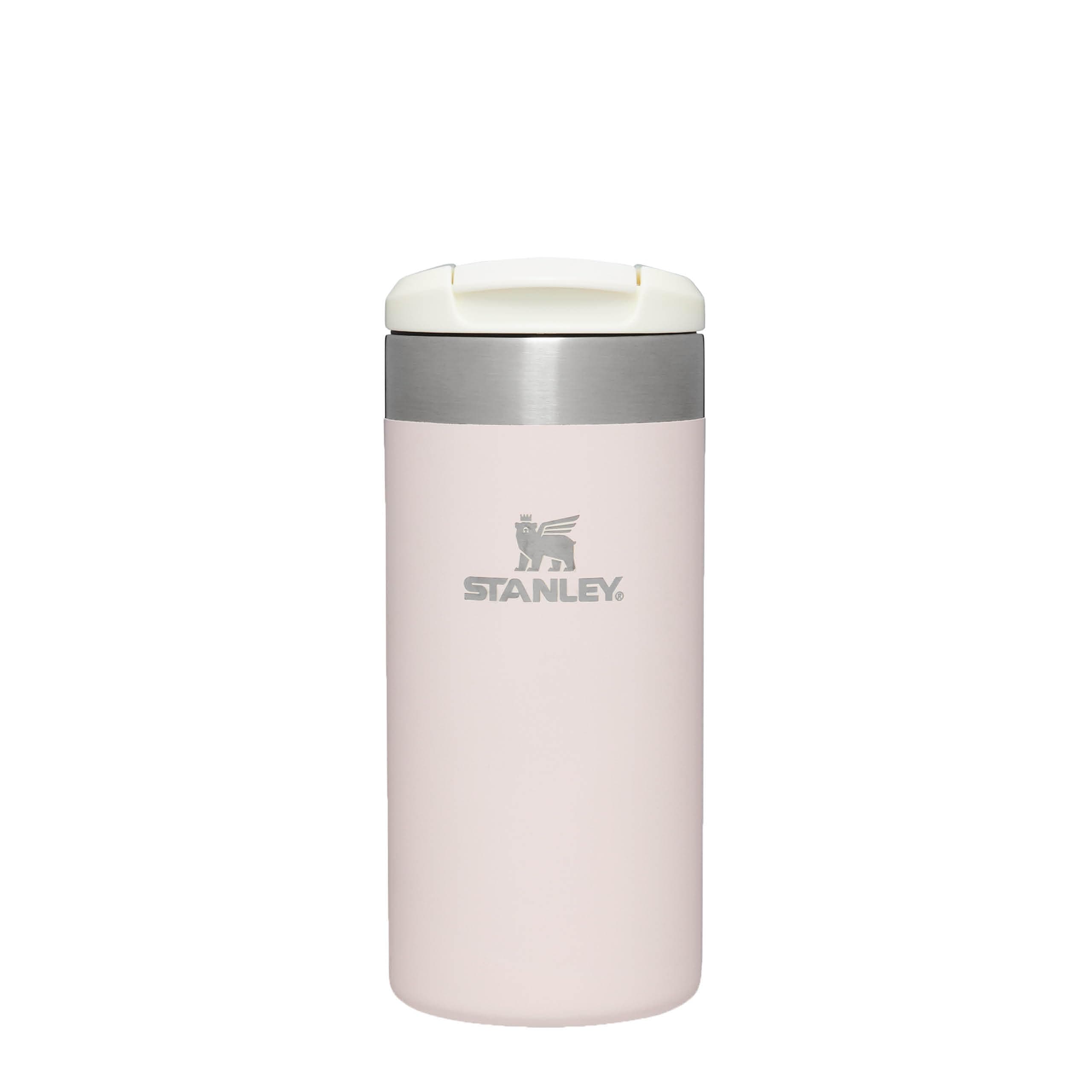 Stanley Aerolight Transit Travel Mug 0.35L - Keeps 4 Hours Hot - 6 Hours Cold - Dishwasher Safe - Leakproof - Car Cup Holder Compatible - Thermos Coffee Mug - Rose Quartz