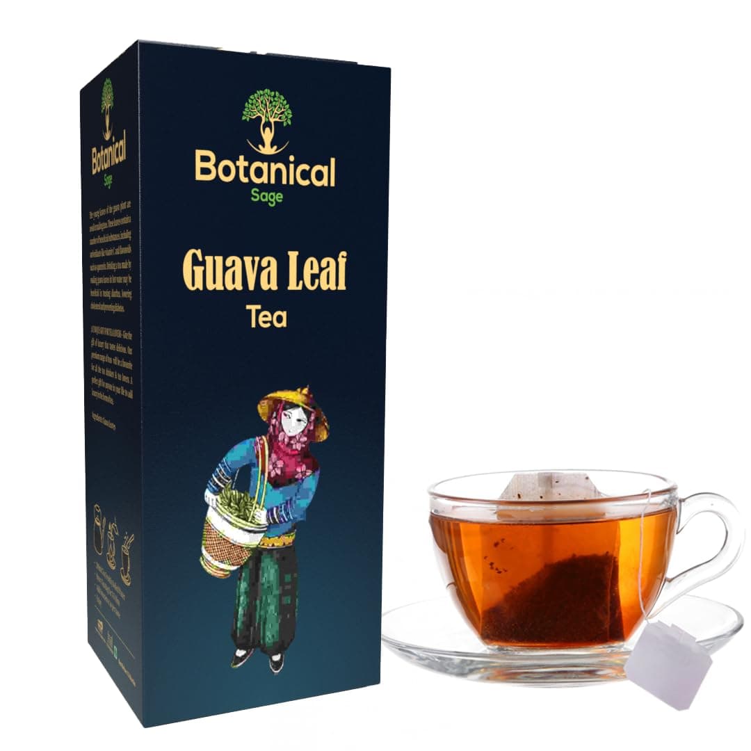 Botanical Sage- Guava Leaf Tea 30 Pyramid Tea Bags | Boosts Immunity | Controls Blood Sugar