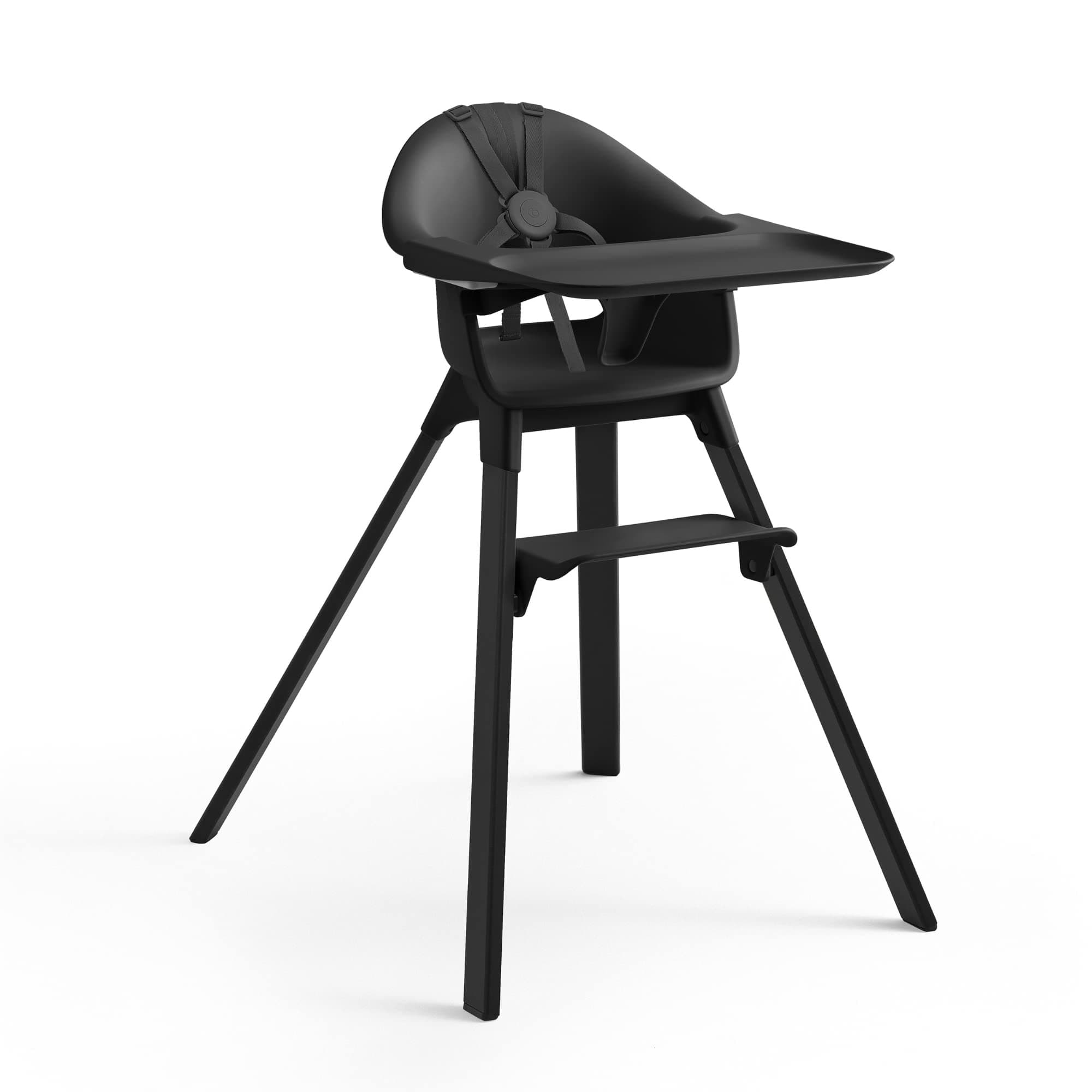 Stokke Clikk High Chair Midnight - All-in-One High Chair with Tray + Harness - Lightweight, Durable & Travel Friendly - Ergonomic, Adjustable Function - Perfect for 6-36 Months or Up to 33 lbs
