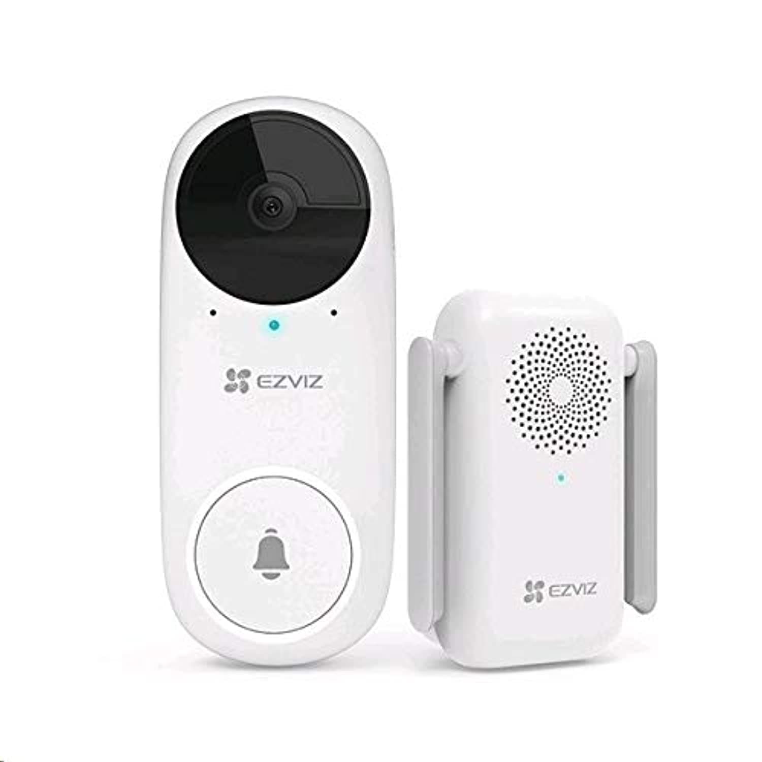 DB2C Wirefree Video Doorbell with Chime, 1080p Smart Home Security Camera with Rechargable Battery Powerd, Two Way Talk, Waterproof Design, Human Detection, Night Vision, Cloud/SD Storage