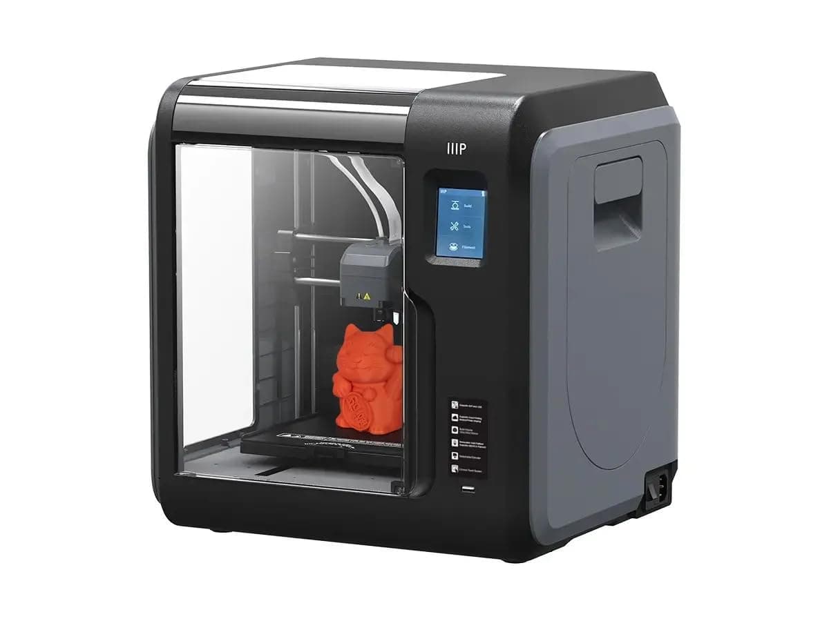Monoprice Voxel 3D Printer - Black/Gray with Removable Heated Build Plate (150 x 150 x 150 mm) Fully Enclosed, Touch Screen, 8Gb And Wi-Fi, Large (133820)