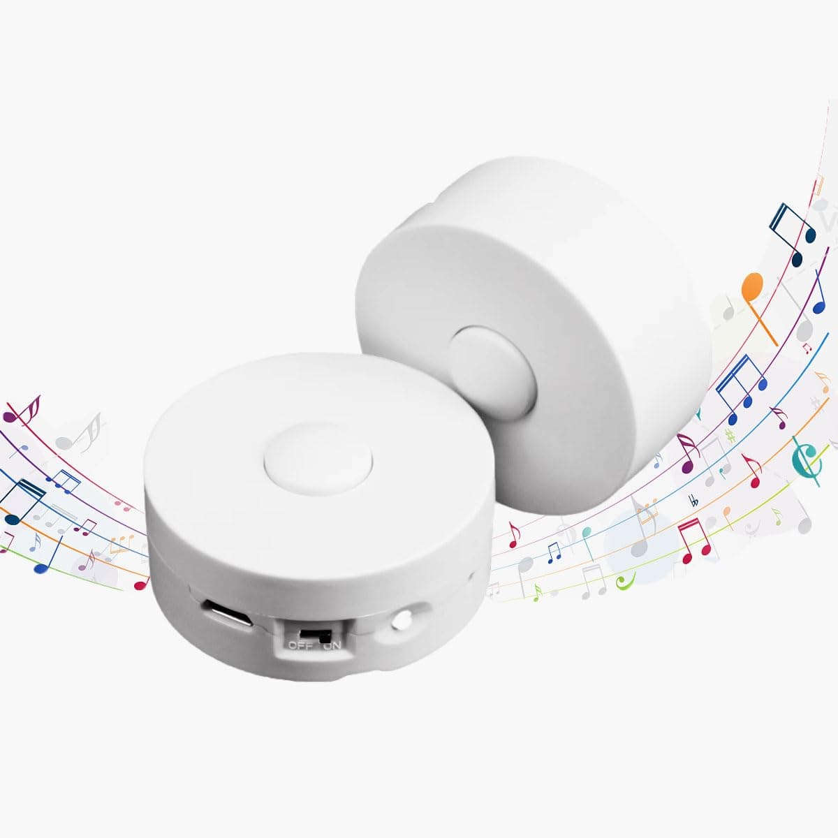 Voice Recorder,16Min Voice Recording Button for Stuffed Animals, Bear,Crafts Pillow.16MB Record Custom Messages for Xmas Halloween New Year Birthday Creative DIY Present (2P White)