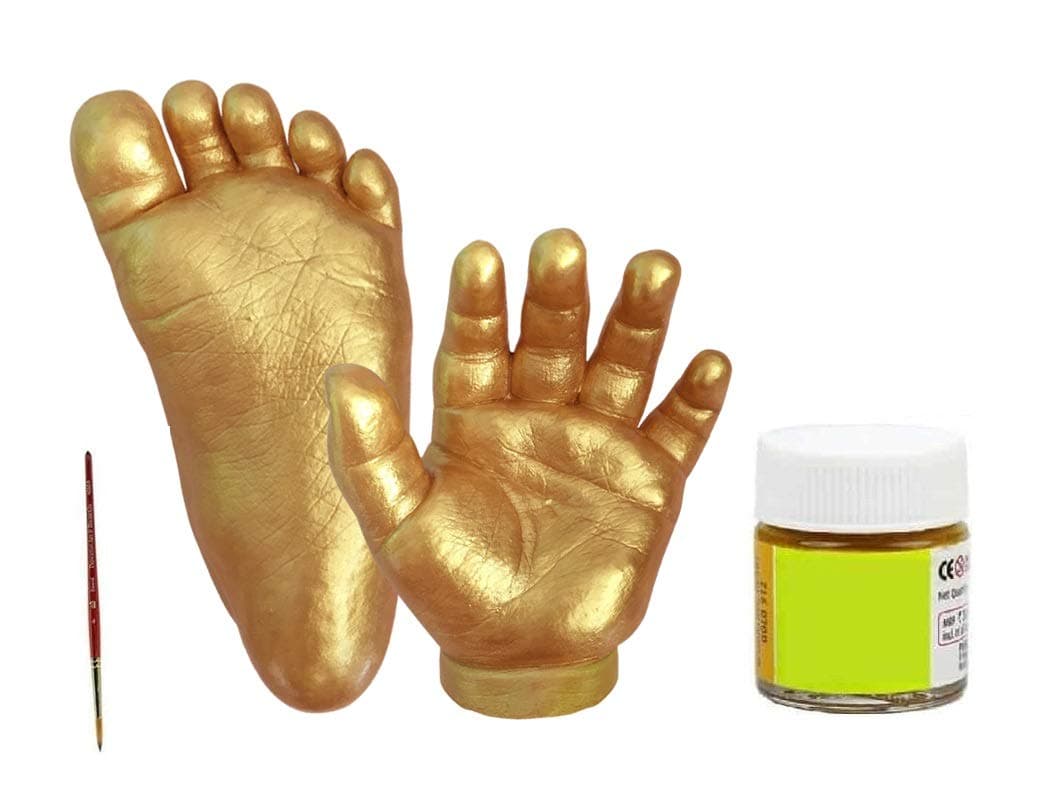 Snygg 3D Molding 350gm Casting Powder 500gm Kit for Hand and Foot Cast Newborn Baby and Toddler(White)