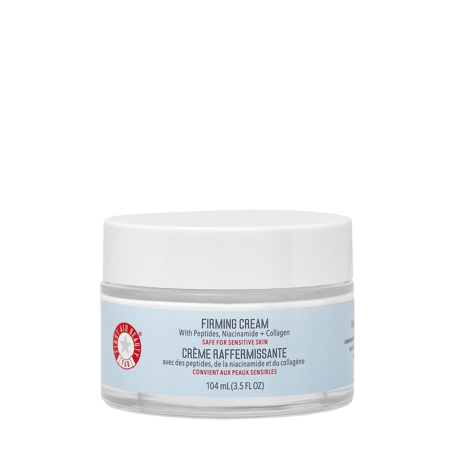 Firming Collagen Cream with Peptides & Niacinamide, Ultra-Rich Plumping Moisturizer, Hydrates & Visibly Firms, Non-Comedogenic, Safe for Sensitive Skin, 3.5 oz