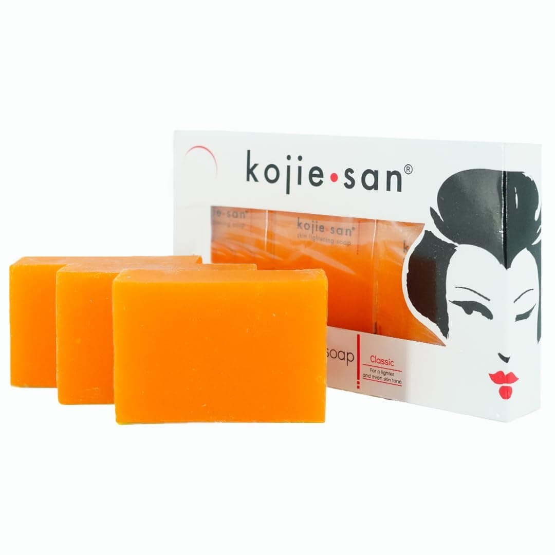 Kojie San Original Facial Beauty Soap - 65g, 3 Bars Per Pack - Guaranteed Authentic