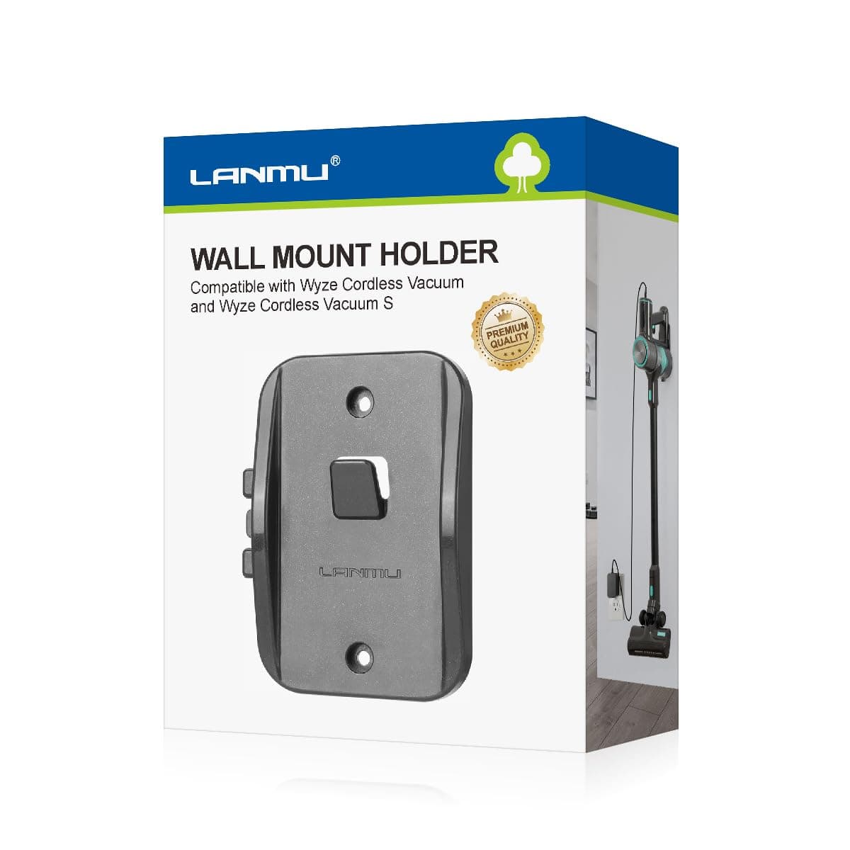 Wall Mount Holder Compatible with Wyze Cordless Vacuum & S, Easy to Install Vacuum Cleaner Hanger Hook