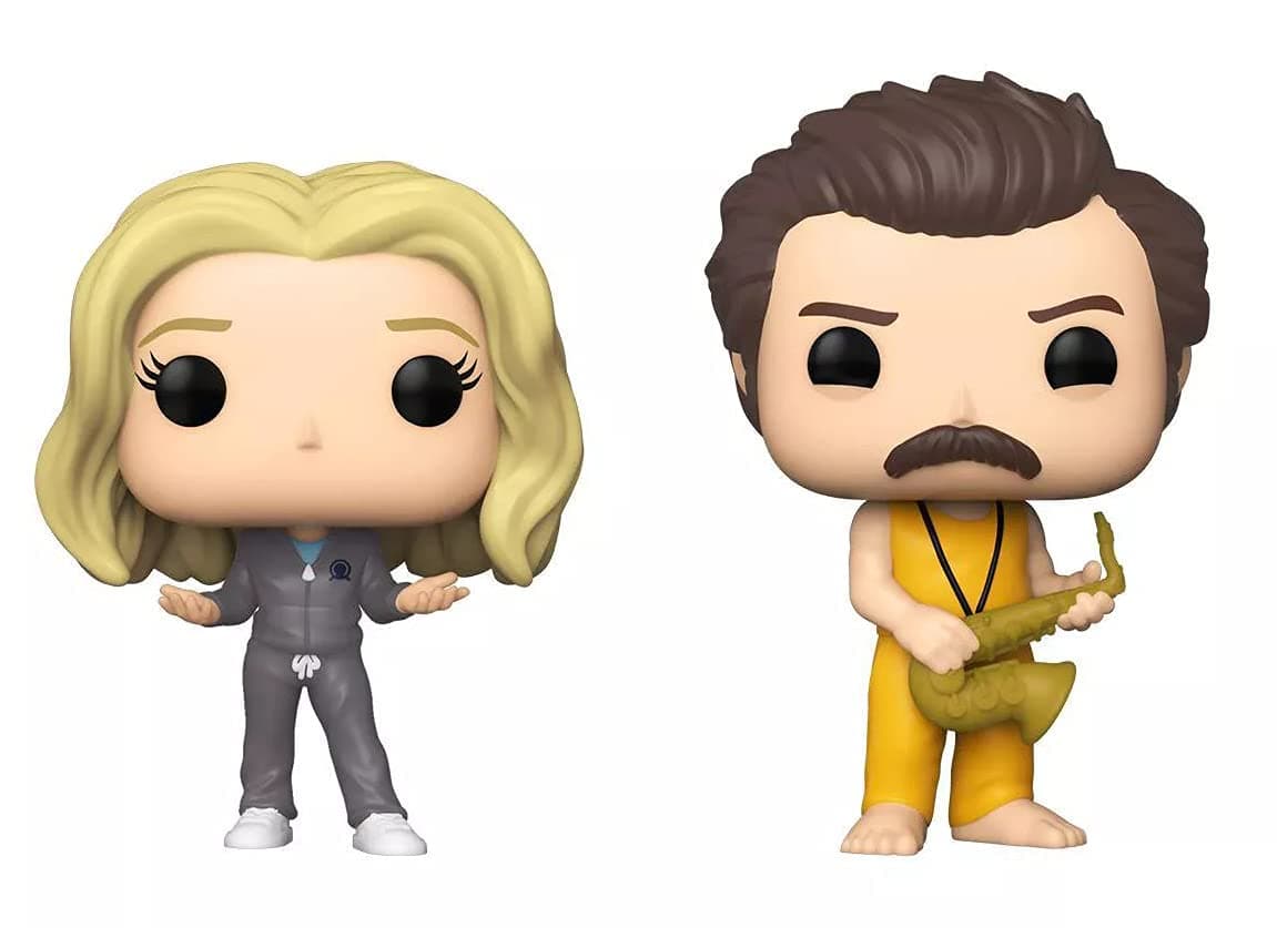 FUNKO POP! Television: Parks & Recreation - Leslie & Ron Locked In 2-Pack (Excl.) //56740