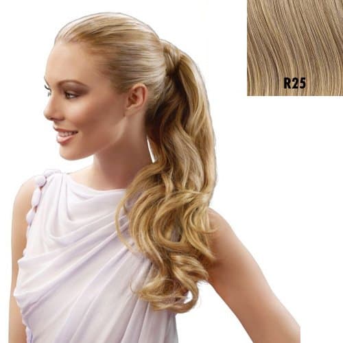 23 Inch Wrap Around Pony Extension By Jessica Simpson - R25 Ginger Blonde