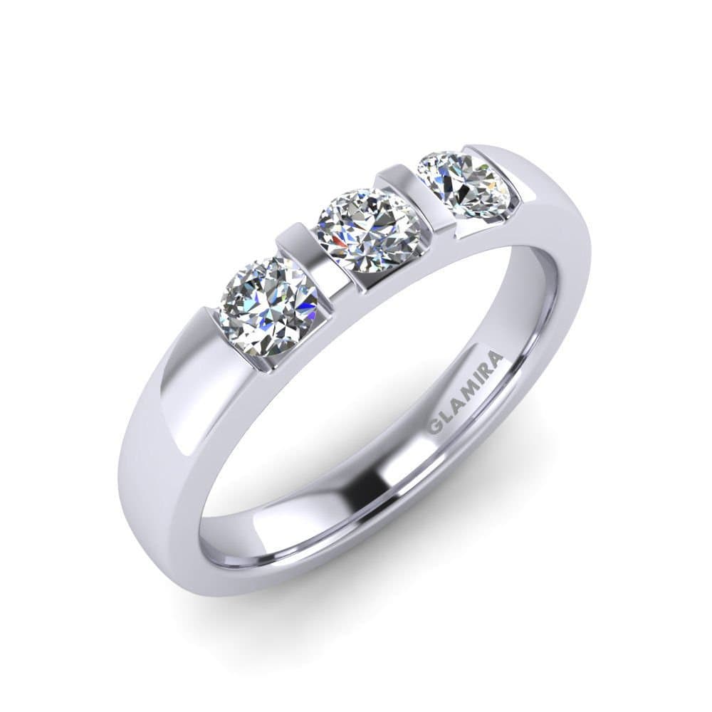 GLAMIRA Diamonds Ring Elena - 585 White Gold Swarovsky Crystal