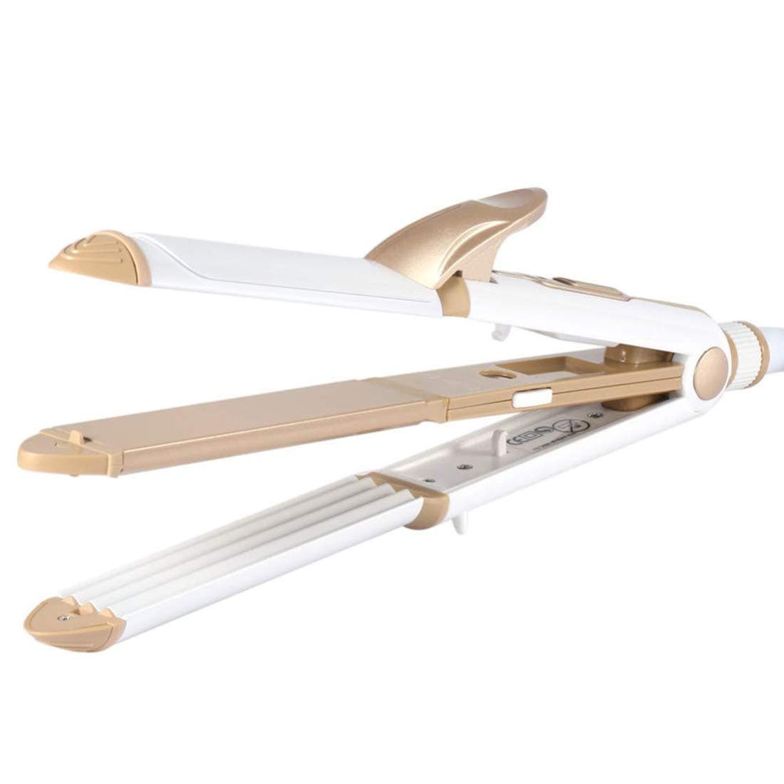 3 In 1 Hair Straightener Curler,Curling Wand 32mm Flat Iron Hair Curler and Ceramic Hair Straightener Professional Care Tools Wand Kit