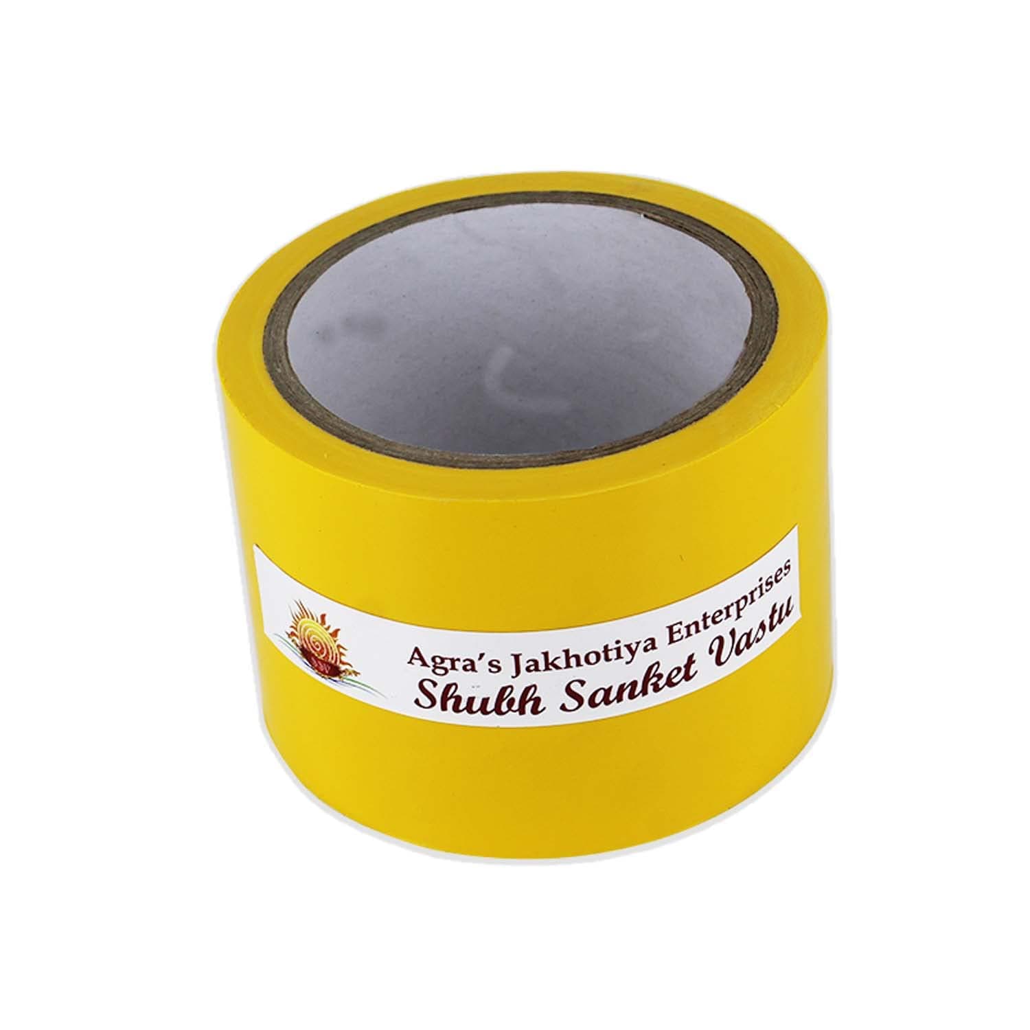 - Shubh Sanket Vastu Yellow Tapes for Vastu Dosh Remedy/Vastu Correction for Bathroom and Entrance (Size:- 3 Inches, Length : 25 Meter)
