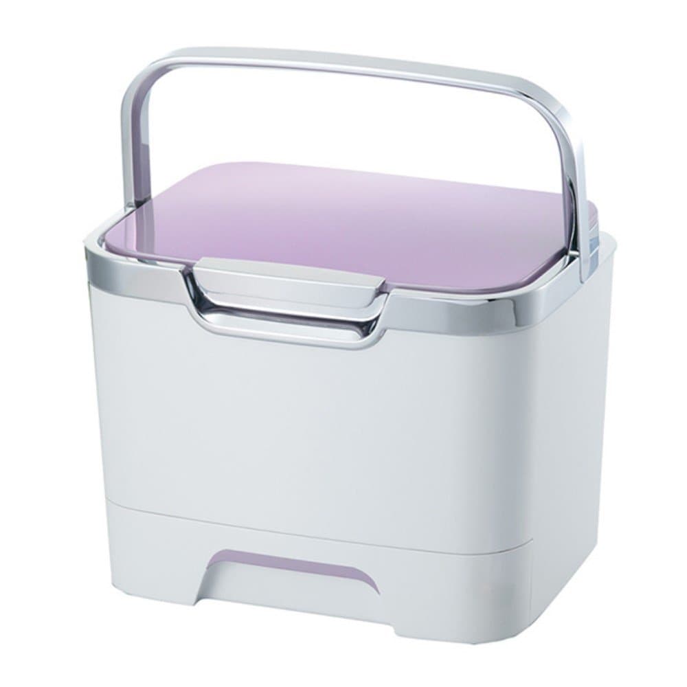 MI Creations DX COB-350 Cosmetics Box, Made in Japan, Large Capacity, Excellent Storage Box, Purple