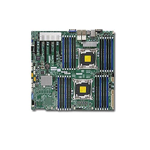 SUPERMICRO MBD-X10DRI-T4+-O Chipset C612, USB 3.0, 4 x 10 Gigabit LAN, On-Board Graphics Enhanced Extended Motherboard - Multi-Colour