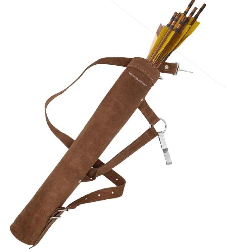 Traditional Back Quiver Bow Arrow Holder Handmade Leather Quiver Lightweight & Comfortable Gift for him Aniversary Gift