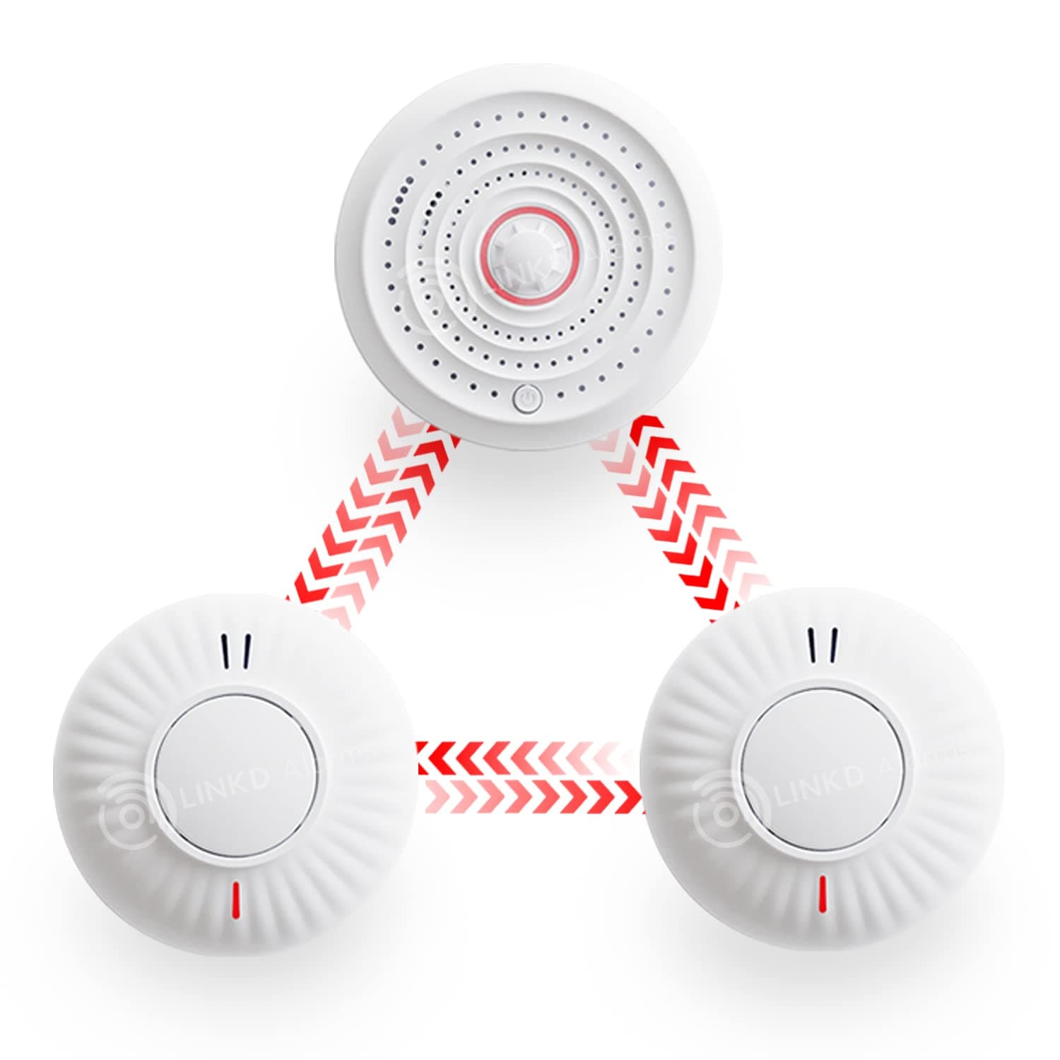 Wireless Interlinked Smoke & Heat Alarm Bundle | Scotland & England Law Compliant | 10 Year Battery Life | CE & BS Certified | LINKD Alarms | Pre Linked | Easy Set Up | UK Phone & Email Support