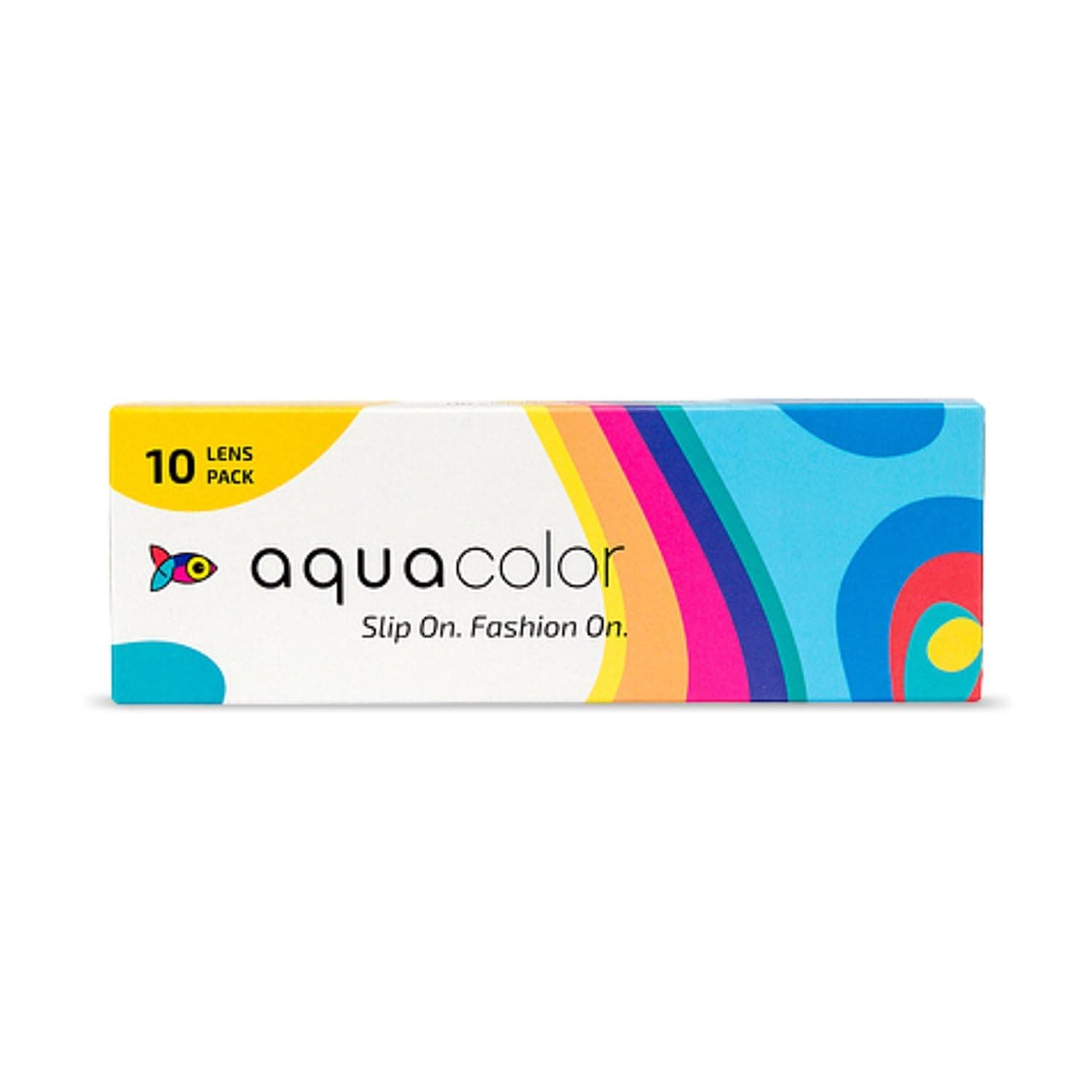 Aquacolor Daily Disposable Colored Lenses with 0 Power - Black Rose - (10 Lens/Box)