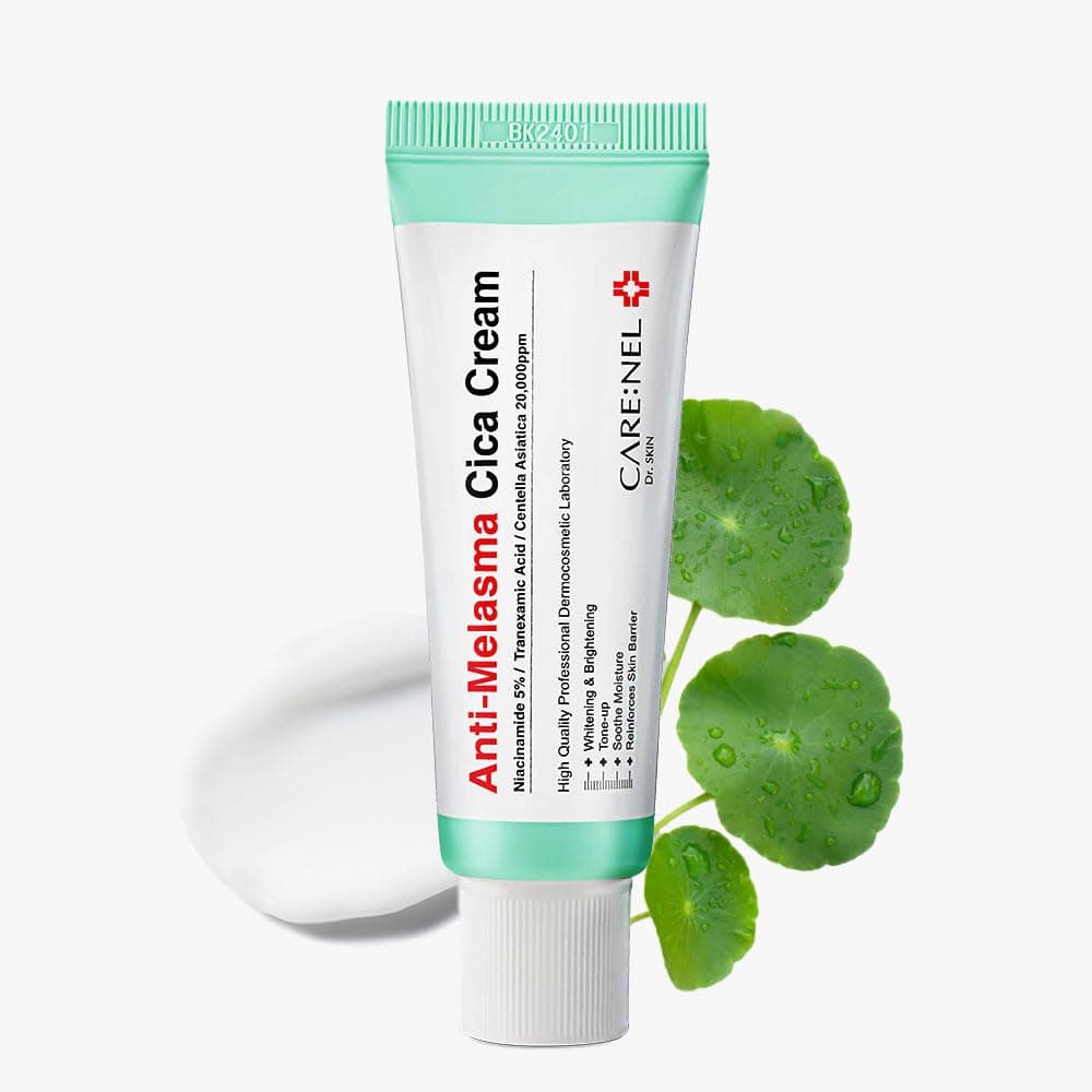 CARE:NEL Melasma Treatment for Face Cream - Dark Spot Remover Centella Asiatica - Korean Skin Care Beauty Products 40ml/1.35 fl.oz