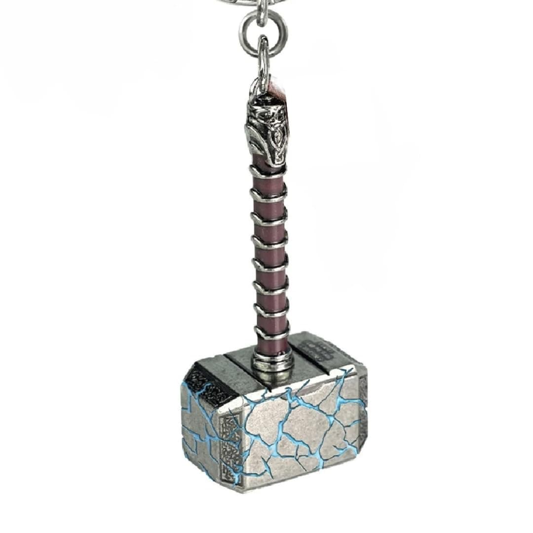 Catchy Marvel Avengers Thor'S Love And Thunder Thor Hammer Pewter Mjolnir Anti-Rust Metal Keychain & Keyring For Men, Women,Bike & Car For (Thor Lover), Neo