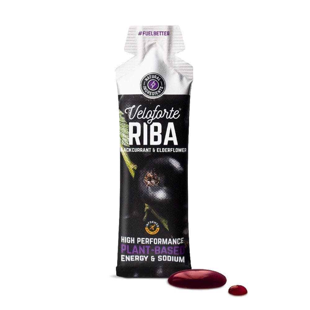 Gluten-free Riba Energy Gel (Blackcurrant & Elderflower, 9 Count x 33g)