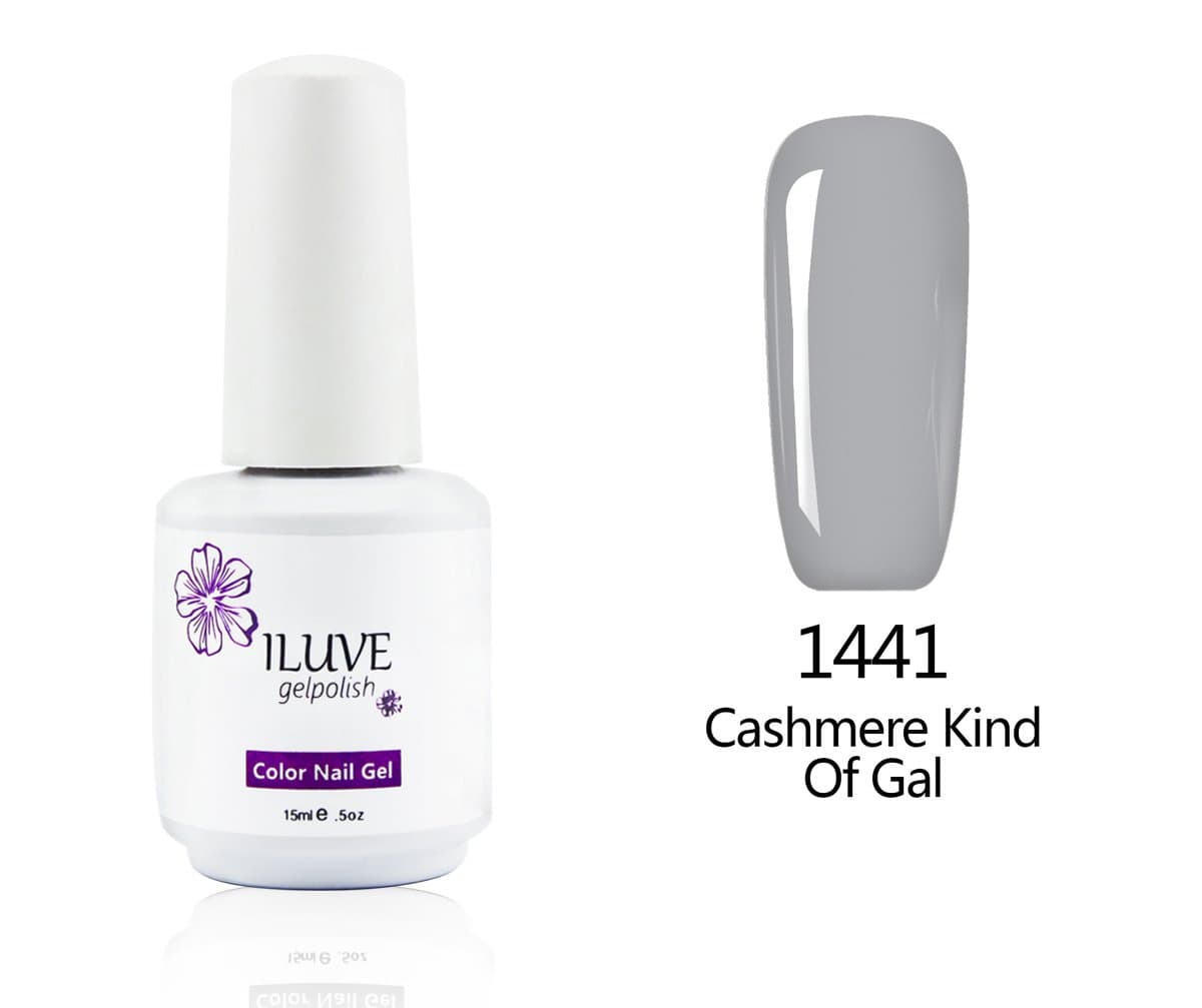 iLuve Long Lasting Soak Off Nail Polish with 238 Color Choices | 1 bottle with 15ml of UV Gel Polish | Cashmere Kind Of Gal, Color #1441