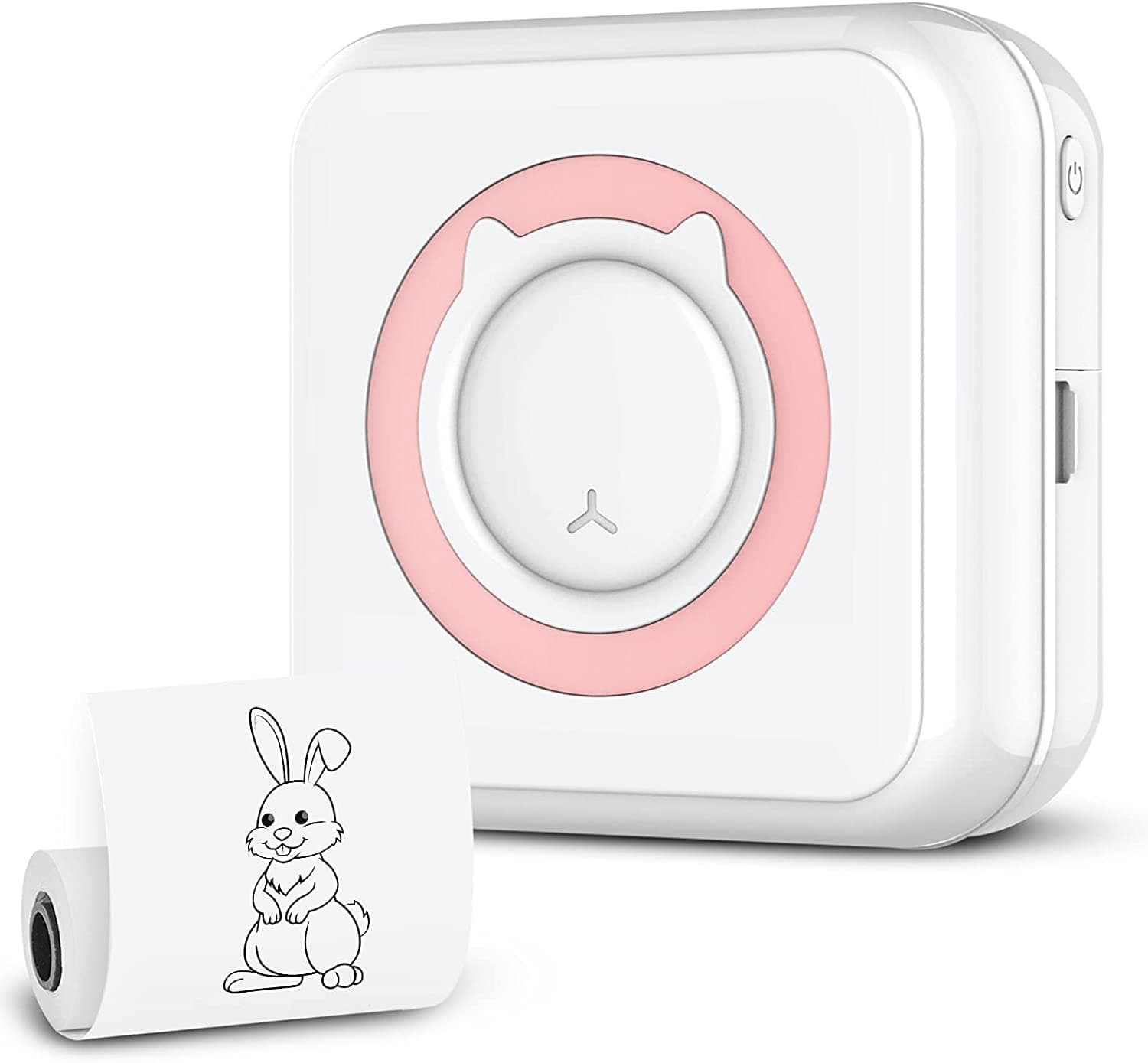 Sanyipace Mini Pocket Sticker Printer, Bluetooth Wireless Portable Mobile Printer Machine Thermal Printer for Notes, Memo, Photo, Pocket Label Receipt Printer Compatible with iOS & Android