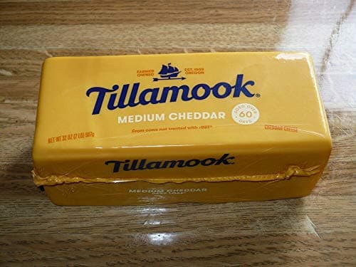 2 lb Tillamook Cheese Medium Cheddar From Oregon!! Never Frozen!