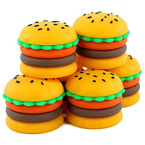 YHSWE 20pcs 5ml Silicone Storage Container Non Stick Wax Oil Multi Use Hamburger Jar