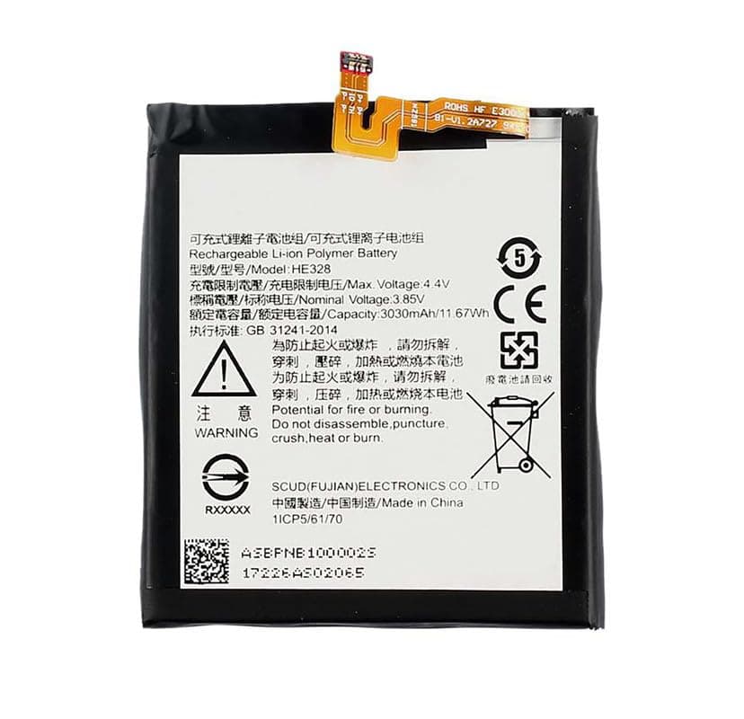 OZIT Original HE328 Mobile Battery for Nokia 8 / N8 / TA-1004 / TA-1012 / TA-1052 / HE328 3030mAh