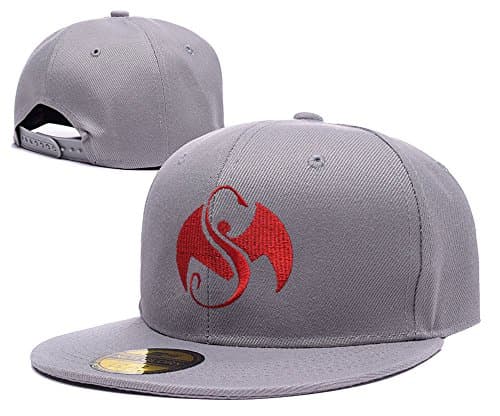 JIUWEI Tech N9ne Logo Adjustable Snapback Embroidery Hats Caps - Grey