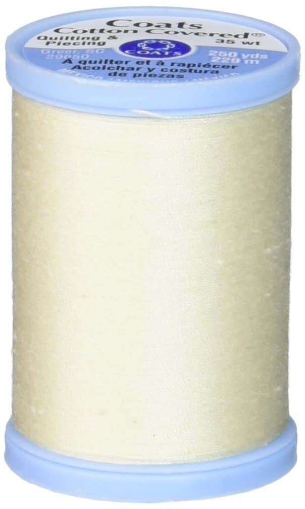 Coats & Clark S925-8020 Cotton Covered Quilting and Piecing Thread, 250-Yard, Cream