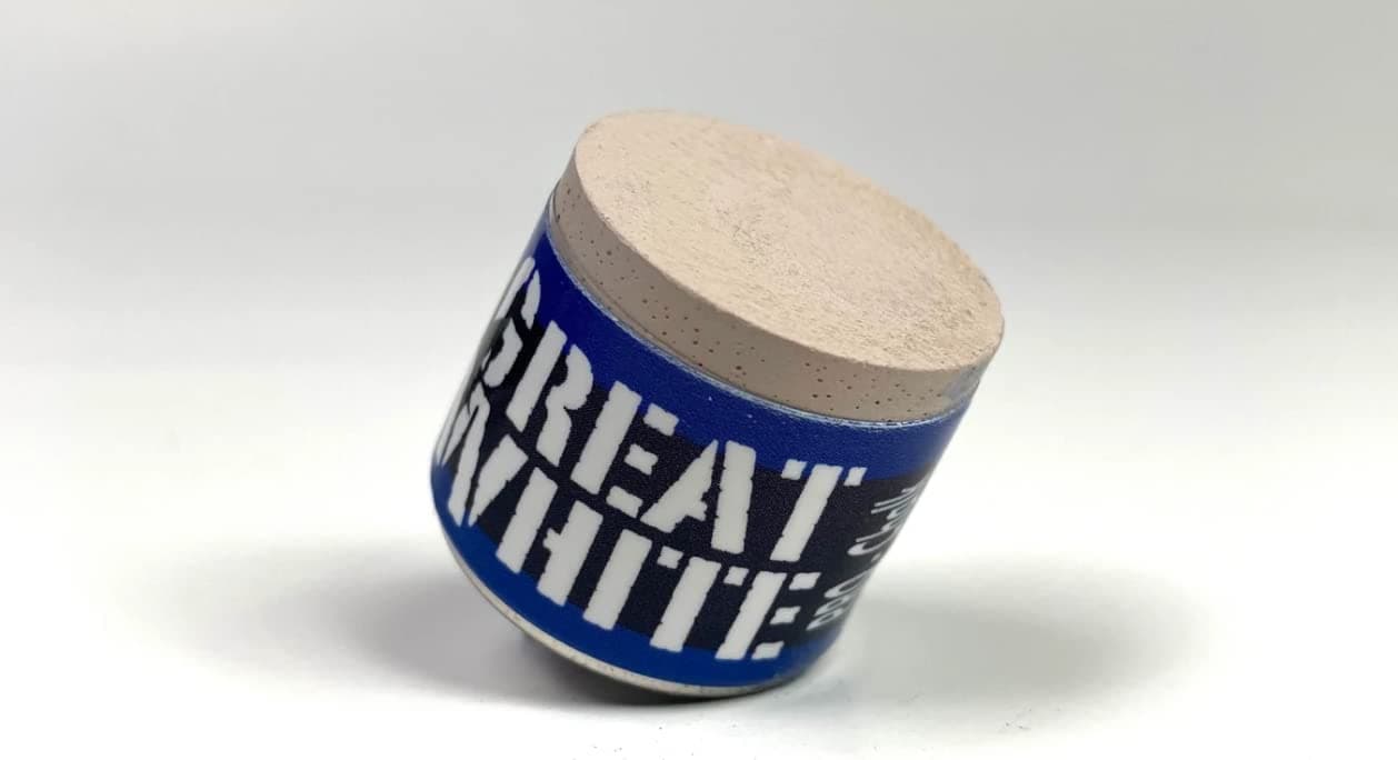 Great White Pool Cue Stick Chalk Billiards - Sand Shark Tan Single
