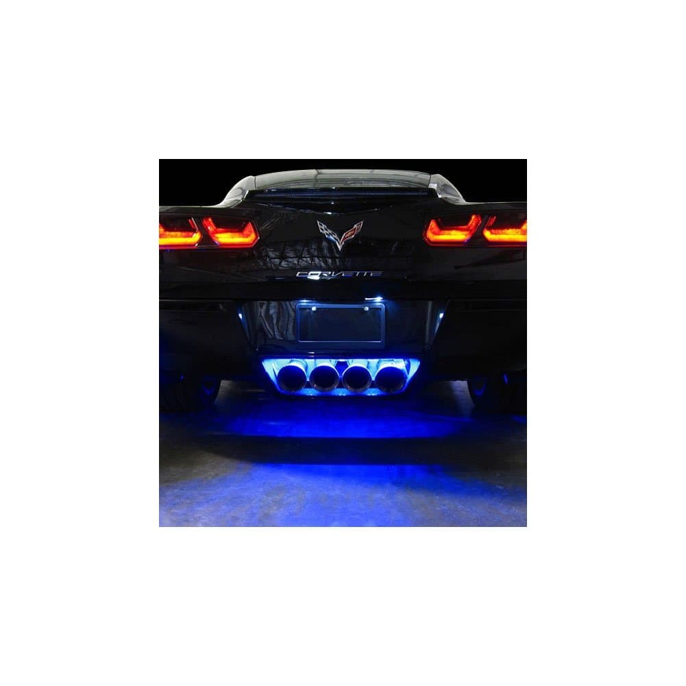 C7 Corvette Exhaust LED Lighting Kit for 2014-2019 Stingray, Z51, Z06 Corvettes (Blue/Super Bright)
