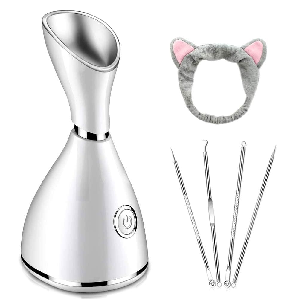 Facial Steamer, DIOZO 10X Penetration Face Steamer with Fast 20s Atomization and 70ml Large Water Tank for Home Facial SPA, Open Pores, Clean and Moisture Skin Deeply with Blackhead Extractor Kit