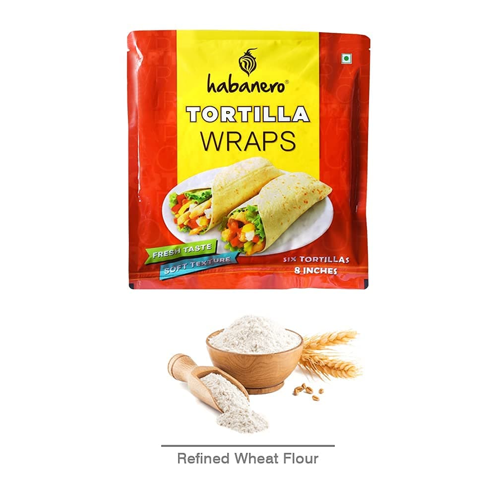 Habanero Tortilla Wraps, 6 Pcs