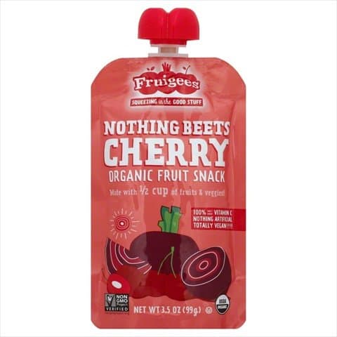 Fruigee Fruit Pouch Cherry Org, 3.5 Oz
