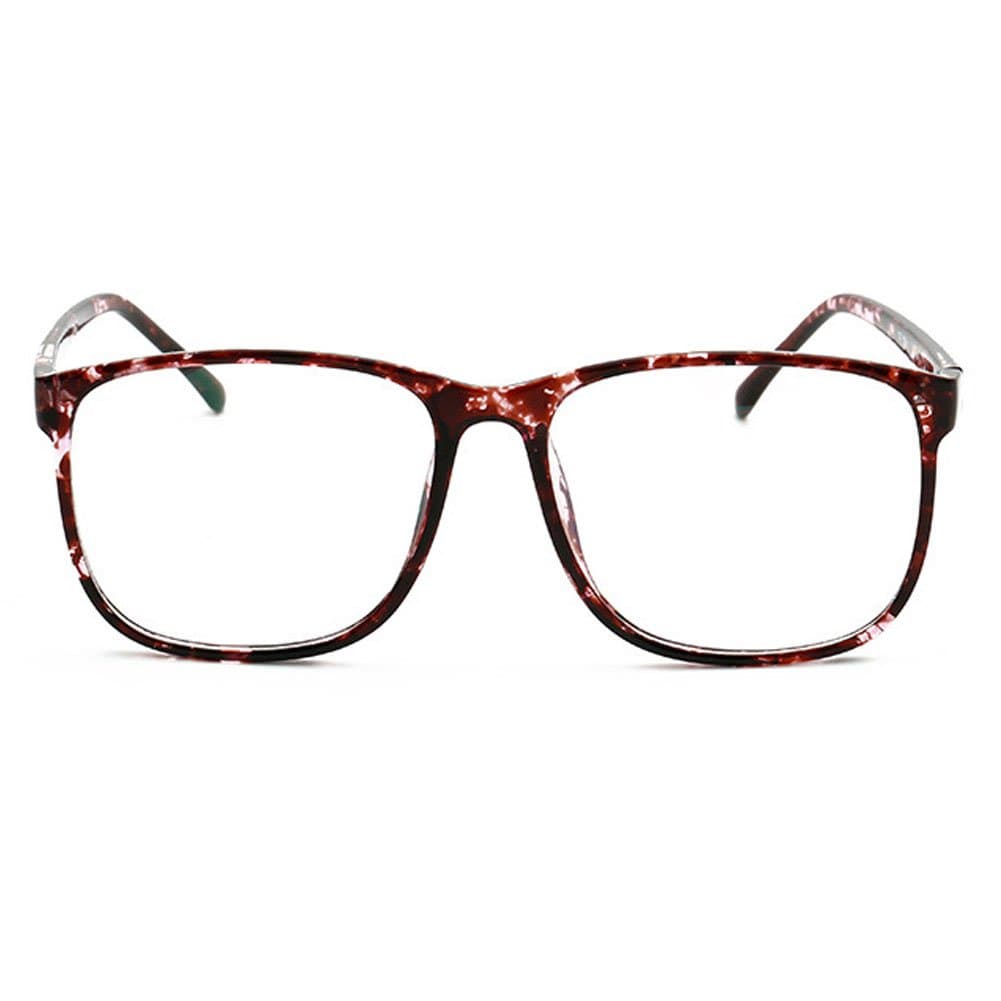 YULON Unisex Retro Fashion Frame/Plain Glass Spectacles(K6)