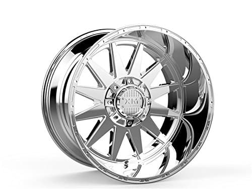 XTREME MUDDER XM-312 A0098 1255 20X10-12 6X135+6X139.7 C.B 87.10 CHROME MILLED DOT