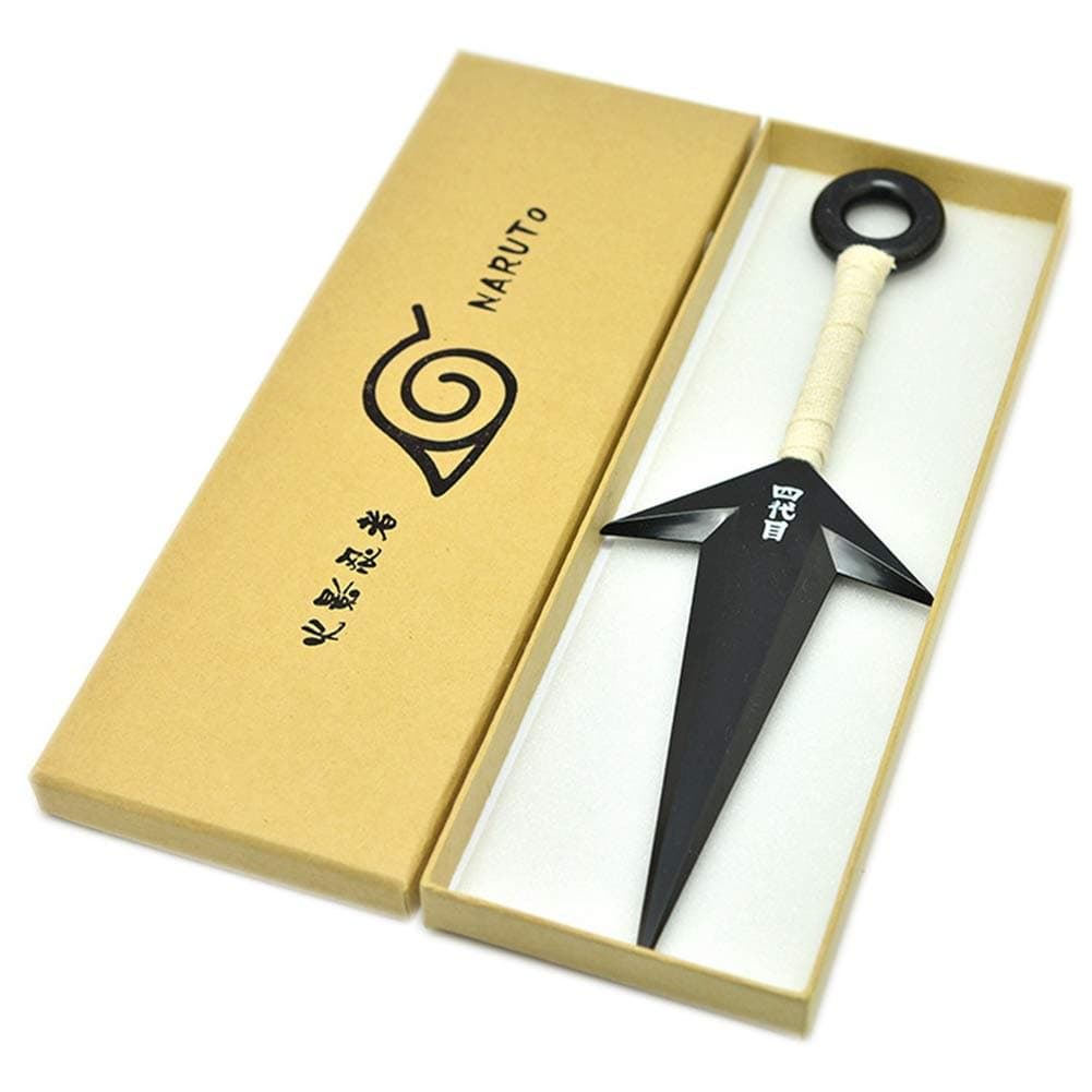 Naruto PVC Big Kunai Props Japanese Ninja Cosplay Accessories(Black)