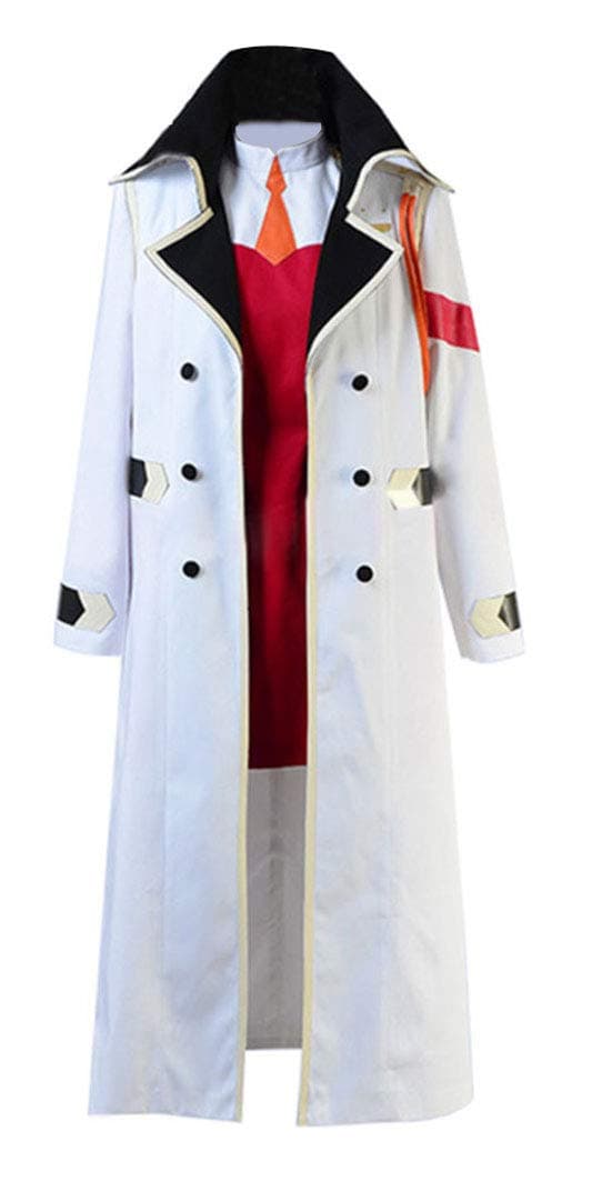 BoerMee Darling in The Franxx Cosplay Costume Zero Two White Coat And Hat (M, Coat)