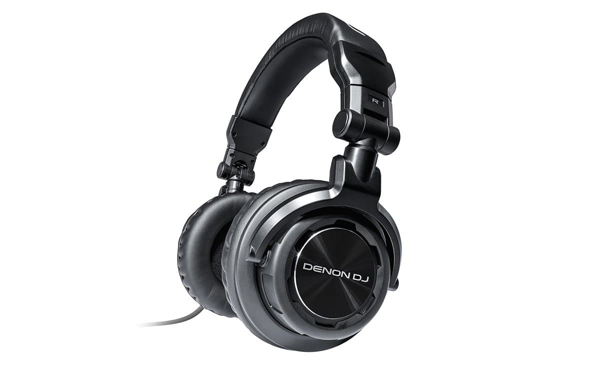 Denon DJ HP800 | Heavy-Action On-Ear DJ Headphones with Rotating Ear Cups & Included Carry Bag (40mm driver / 1700mW input)
