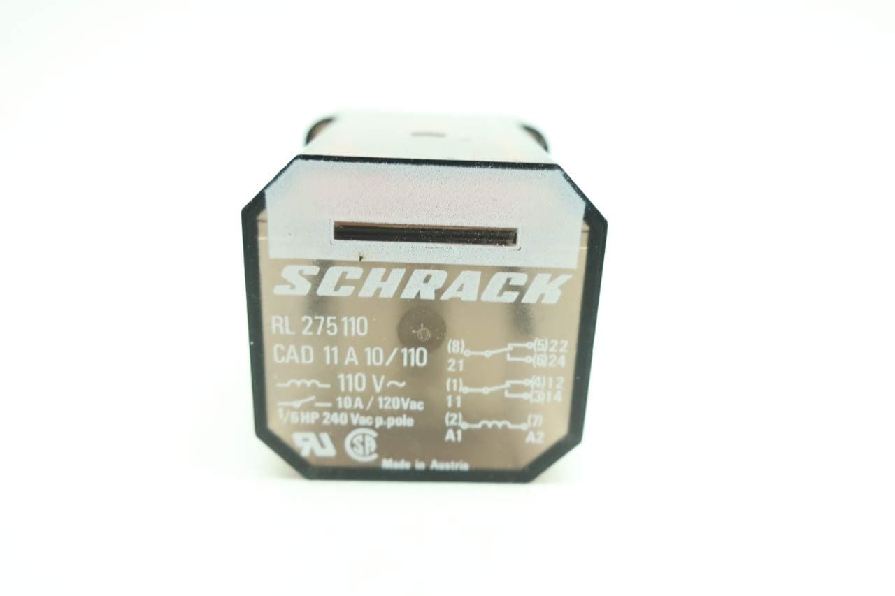 SCHRACK RL-275110 Plug-in Relay 110V-AC D650242