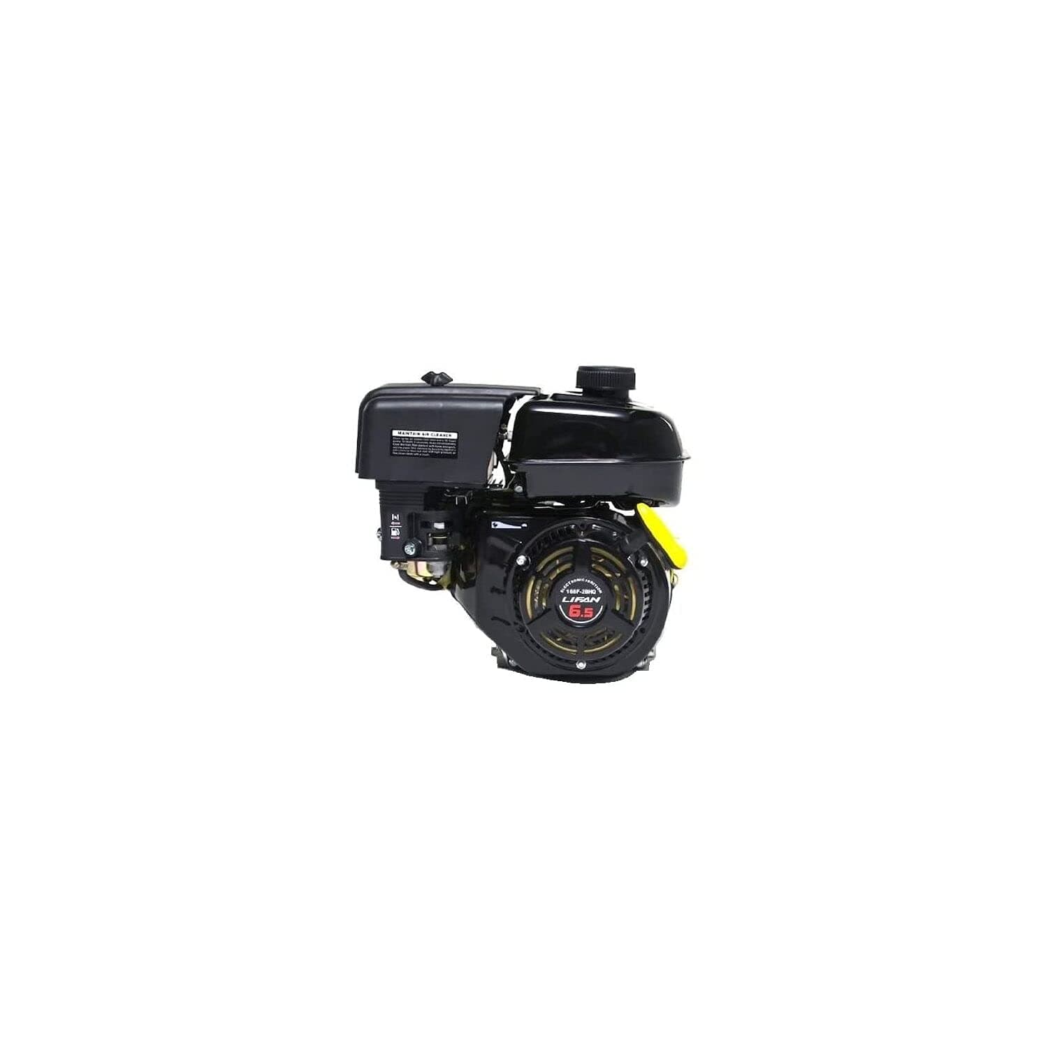 Lifan Power LF170F-BHQ 7 HP Horizontal Shaft Recoil Start Engine with 6:1 Gear Reduction ,Black