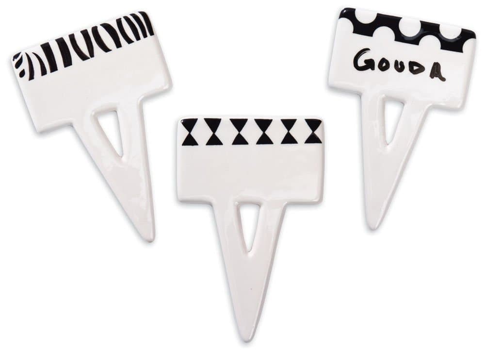 Mix and Match Ceramic Writable Cheese Marker (Set of 6)