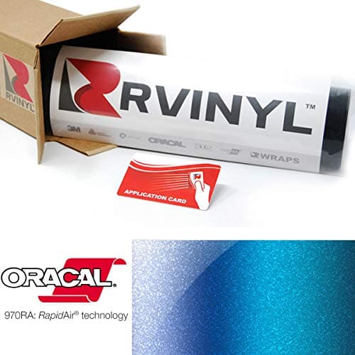 ORACAL 970RA Series Dual Cast Wrap Film in Shift Effect Gloss Ultramarine Violet 319-1ft x 5ft - Thick Car Vinyl Roll with Air Release Adhesives for Vehicles