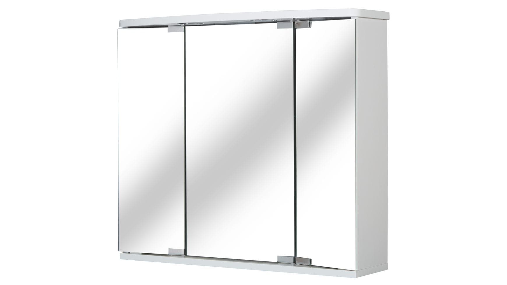 Jokey Funa LED Mirrored Wardrobe White